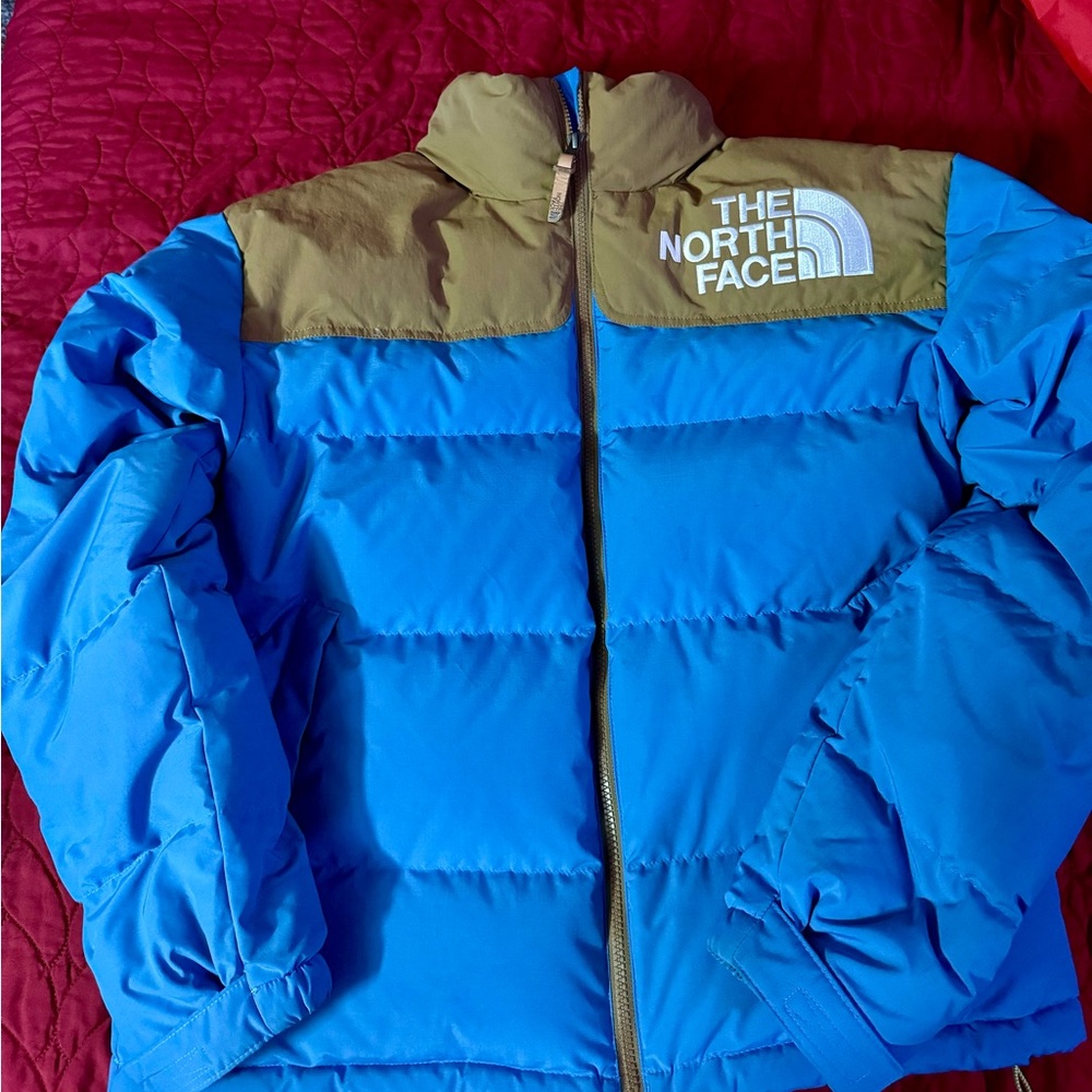 The North Face full Zip blue/brown Jacket